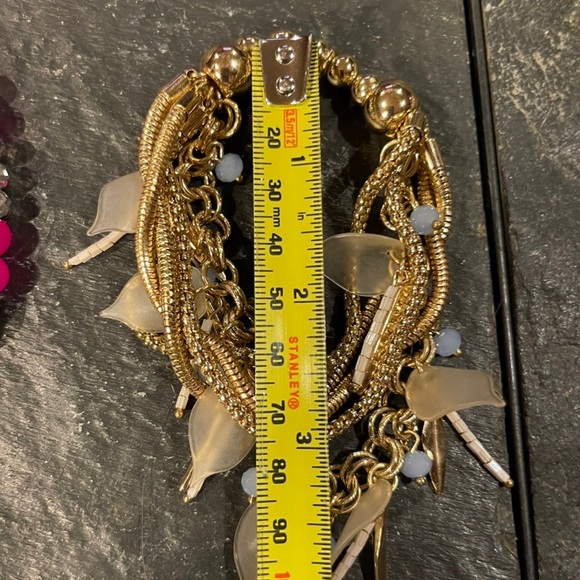 Express beaded pink bracelet NY N CO BRACELET lot of 2! - Picture 4 of 6